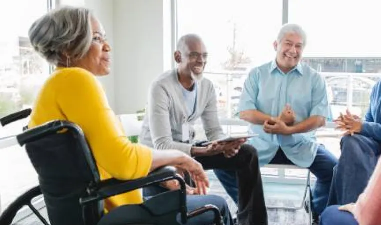 picture of senior citizens gathered together