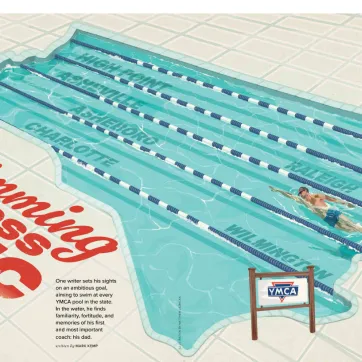drawing of a pool shaped lie the state with lap lanes in the pool