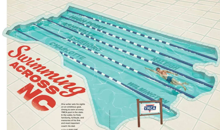 drawing of a pool shaped lie the state with lap lanes in the pool